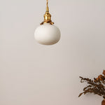 Vintage Keramik Glas Pendelleuchte – AmberZen Licht