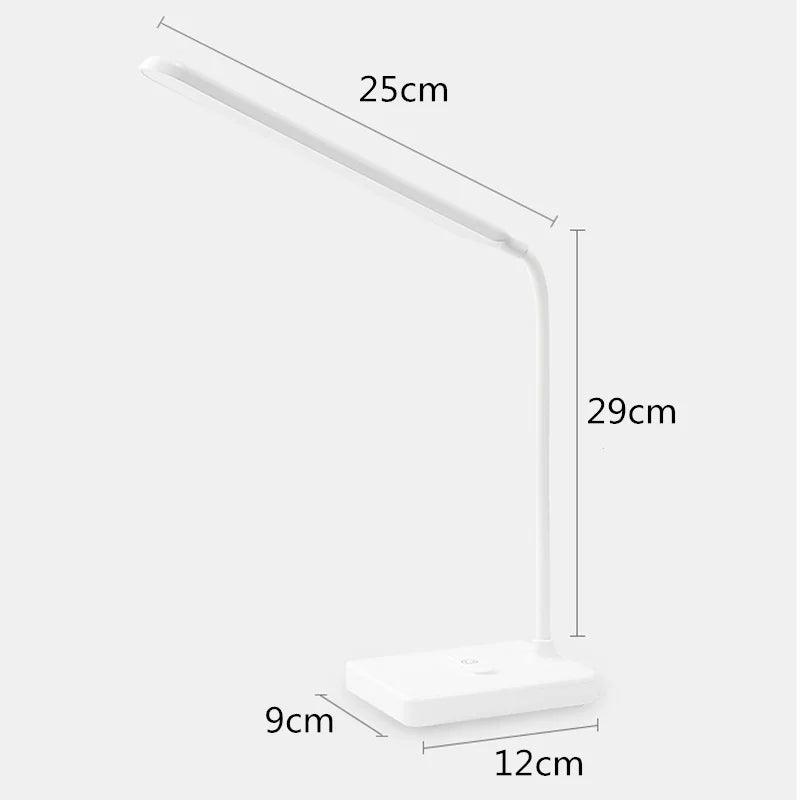 Modern LED Table Lamp with Touch Dimmer and Phone Holder
