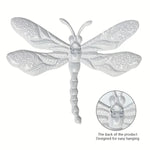 Dynamic 3D Wrought Iron Dragonfly Wall Decor