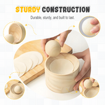 Precise wooden dough portioners – For perfect results