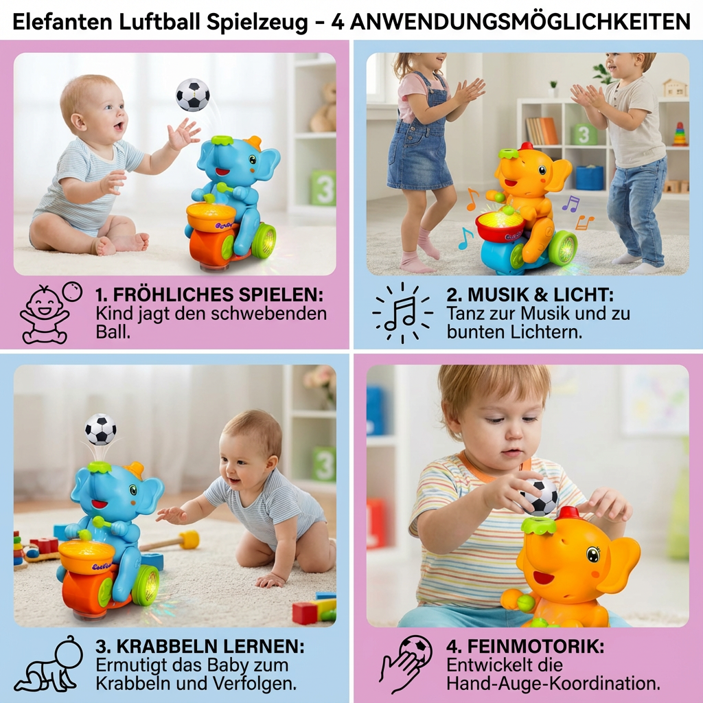Luftballonspielzeug in Elefantenform