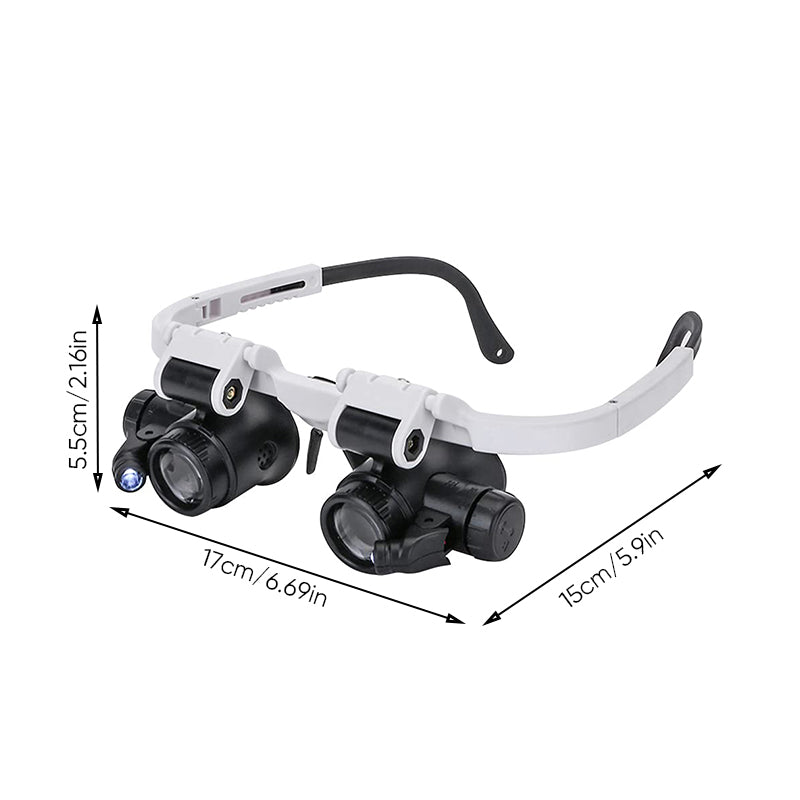 LED-Vergrößerungsbrille für präzise Sicht