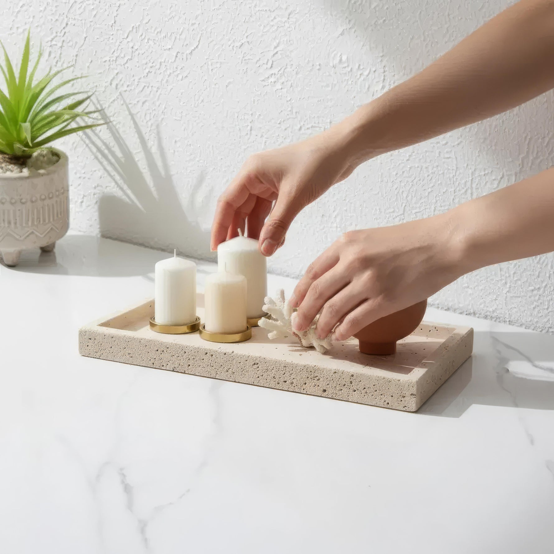 Elegant Marble Serving Tray for Stylish Accents