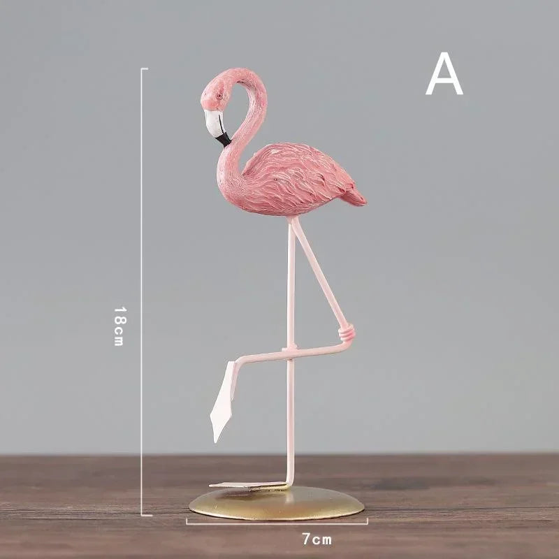 Playful Flamingo Sculpture for Creative Accents