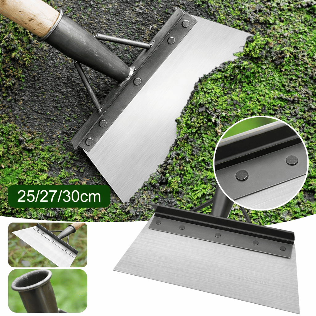 Robuster Unkrautkratzer aus legiertem Stahl mit verstellbarem Holzgriff