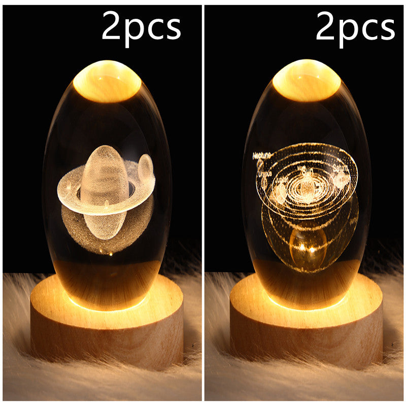 3D Kristalllicht mit LED für eine entspannte Atmosphäre
