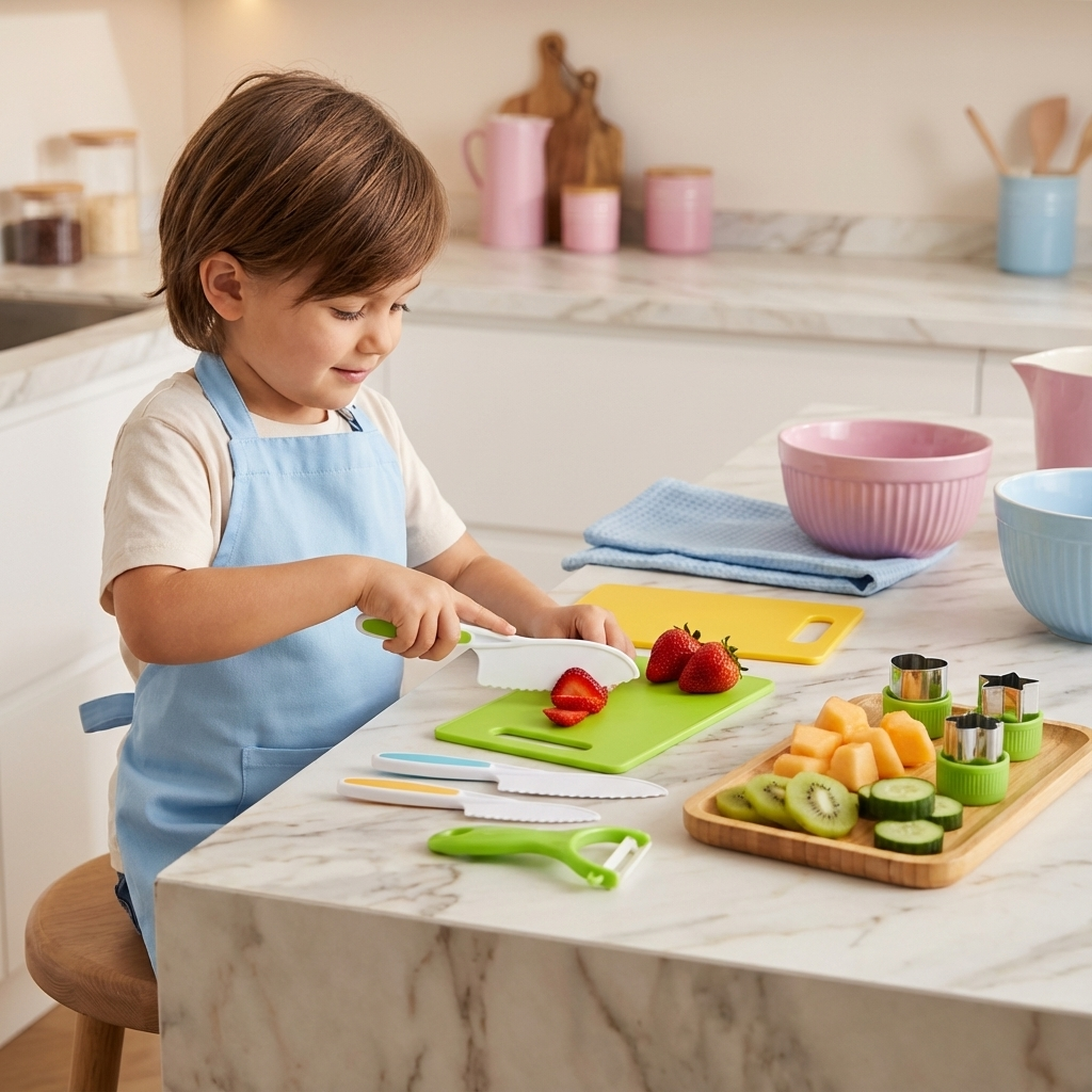 Küchen Set für kleine Gourmetköche – sicher und praktisch