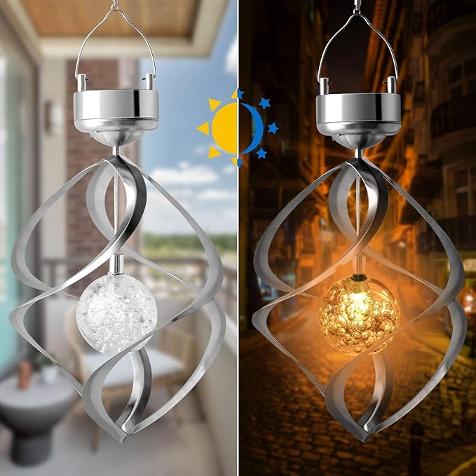 Solarbetriebene LED-Windspiele mit Farbwechsel – magische Gartenbeleuchtung