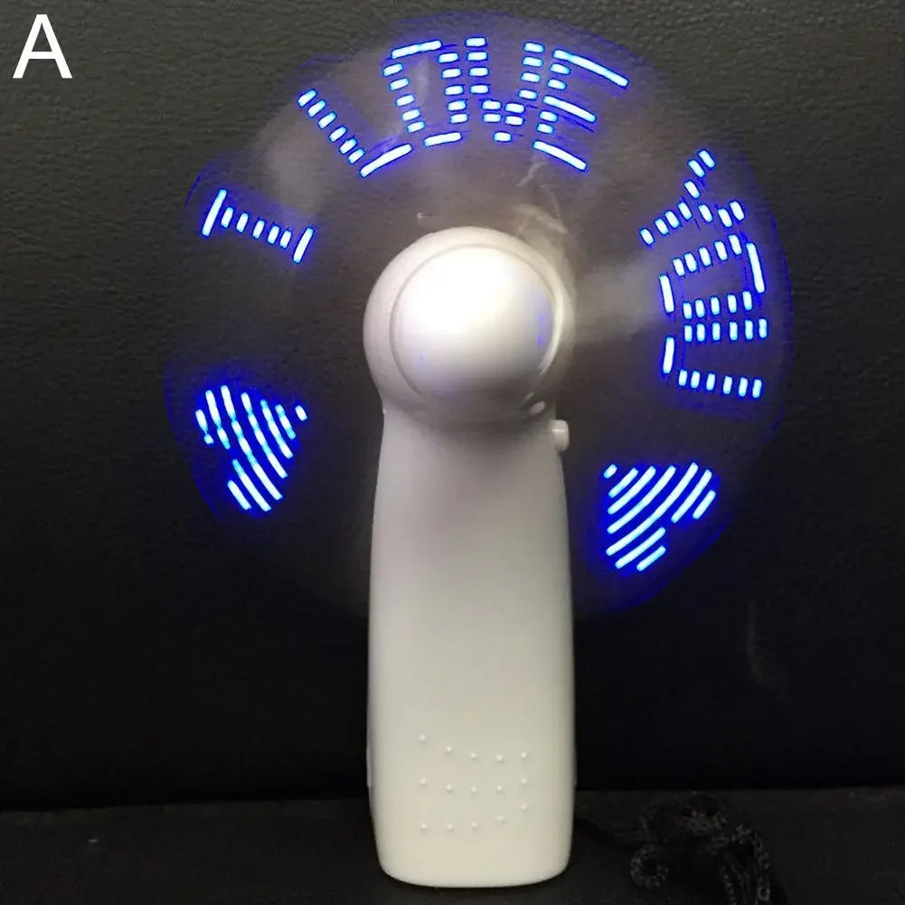ChillBreeze LED Mini Fan | Portable USB Fan with Light Effects