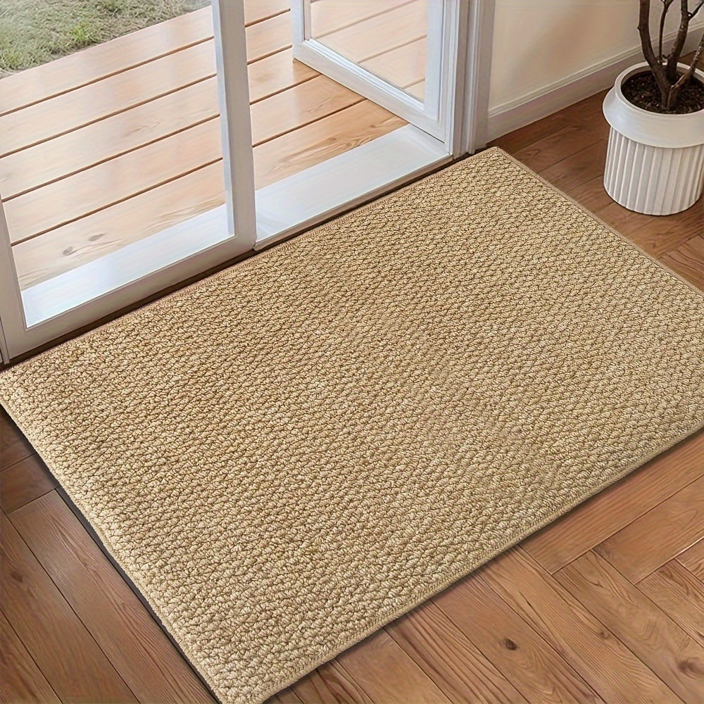 Robust Jute-Look Doormat – Washable Floor Protection for Home & Office