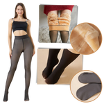 Warming fleece tights for stylish winter days