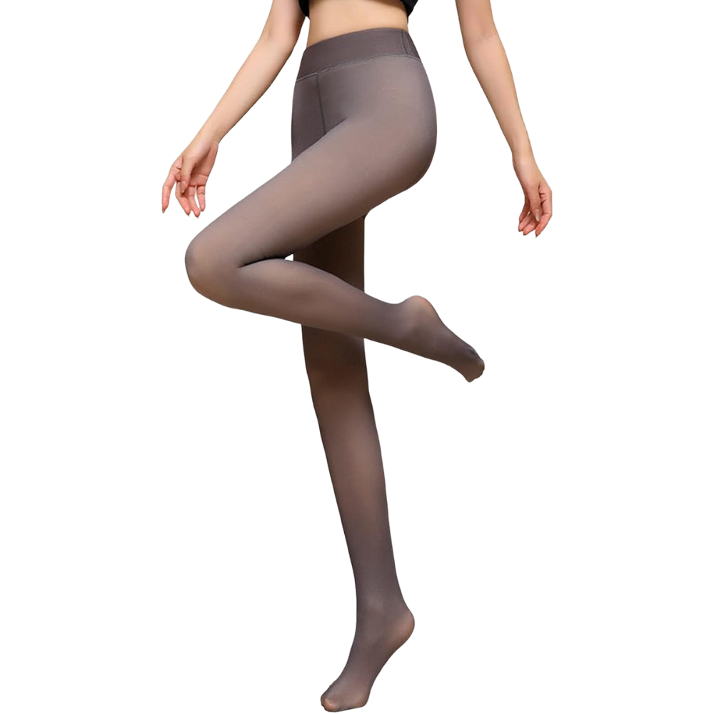 Warming fleece tights for stylish winter days