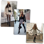 Warming fleece tights for stylish winter days