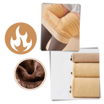 Warming fleece tights for stylish winter days
