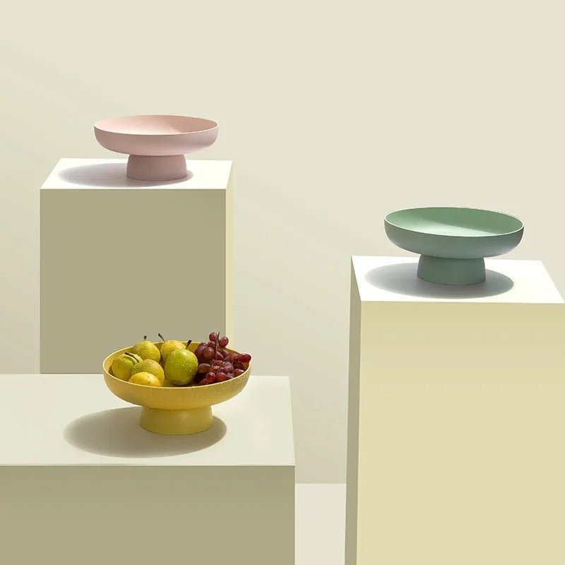 Elegante Obstschalen mit innovativem Abflusssystem (4er Set)