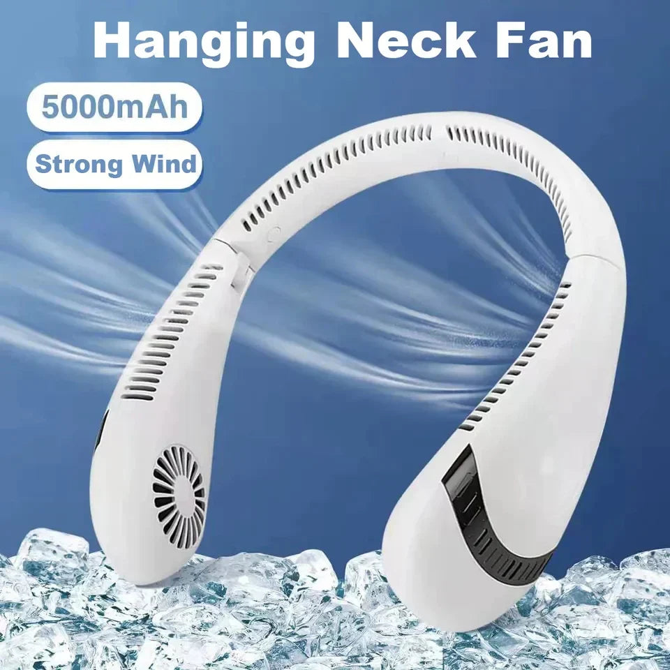 Halsventilator ohne Klingen, 360° Kühlhalsbandventilator mit 3 Geschwindigkeiten