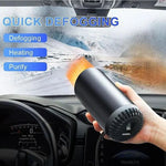12V Heizlüfter und Enteiser für Auto – Kompakter 360° Heißluftventilator