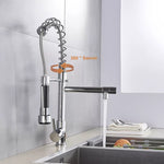 Küchenarmatur mit ausziehbarem Wasserhahn, 360° drehbarem Auslauf und Dual-Modus Sprühkopf