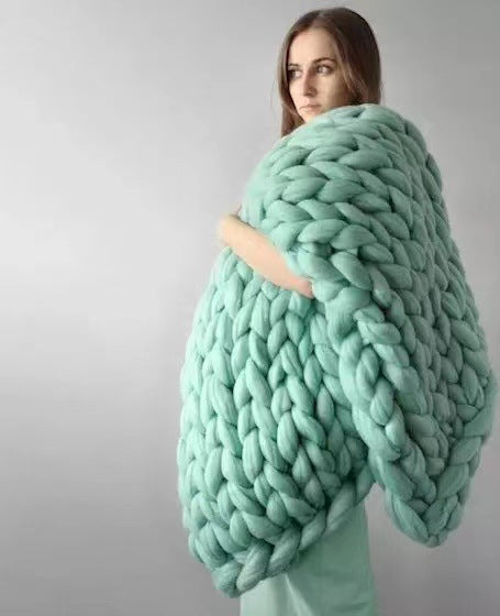 Kuschelige Strickdecke für ultimativen Komfort