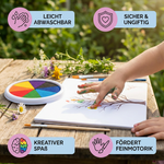 Set mit Fingerfarben für kreative Kinder