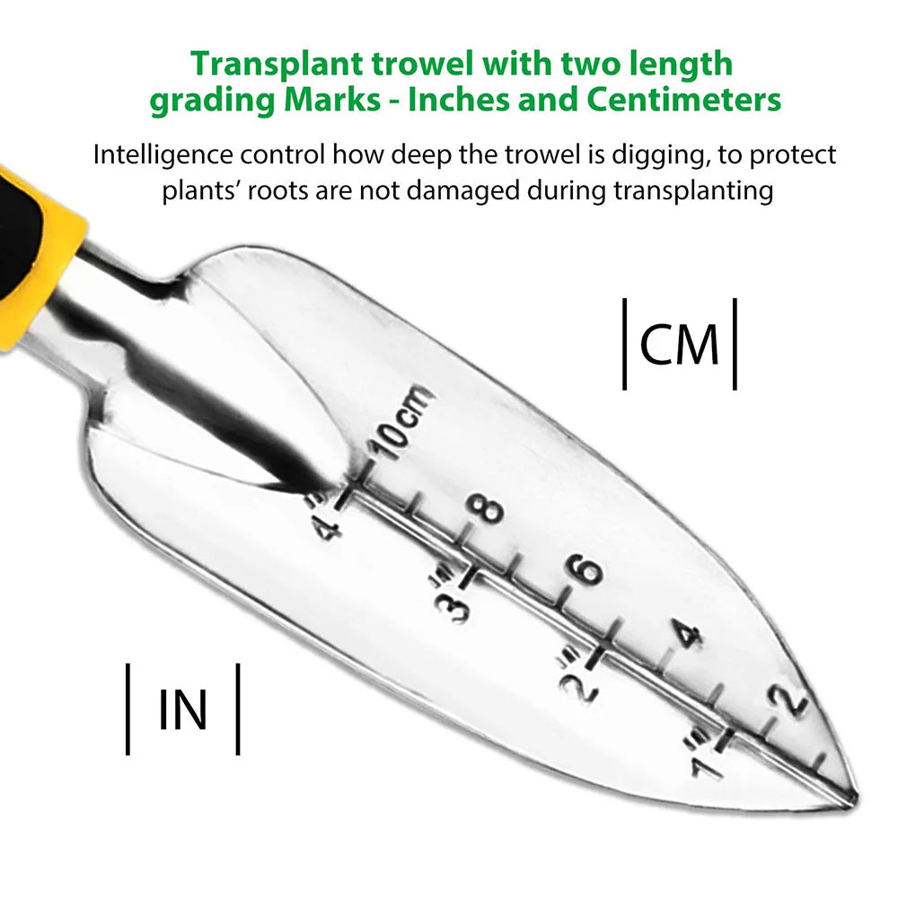 Versatile Stainless Steel Garden Tool Set | Includes Hand Protection
