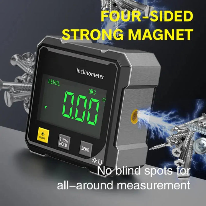 Präziser Winkelmesser mit Magnet – Digitaler Laser-Nivelliergerät