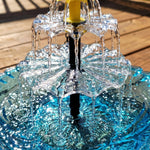 Solarbetriebenes Hängendes Vogelbad mit Wasserfall – Zweistufig