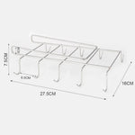 Practical Mug Holder for Under Shelves | 10 Stainless Steel Hooks | 27.5 cm