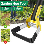 Ergonomische Gartenhacke aus Edelstahl mit langem Griff