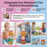 Montessori Stapeltier Spielzeug für pädagogisches Lernen