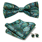 Elegant set with stylish bow ties and accessories
