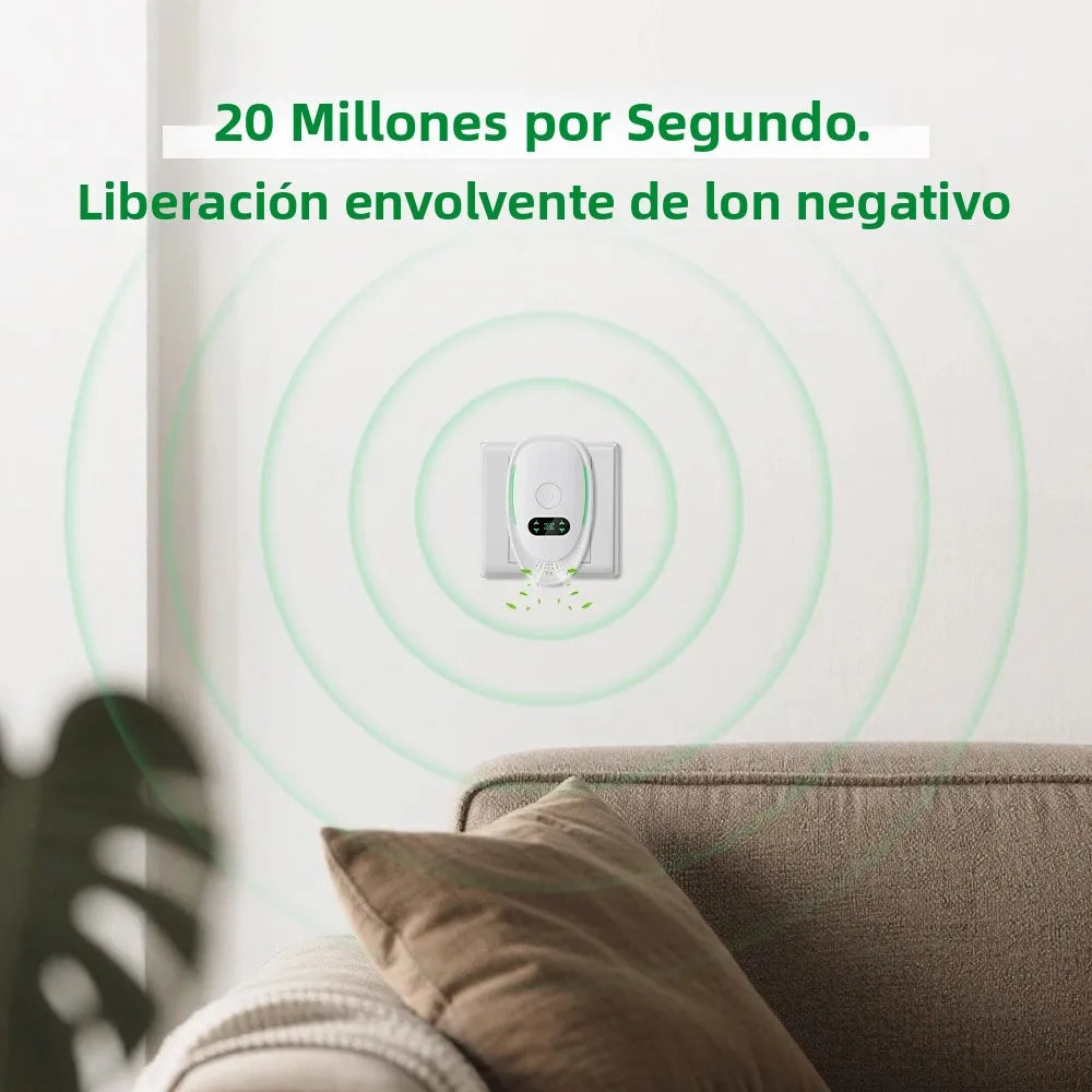 Air-Clear Mini Purifier | Plug-in Ionizer for Fresh Air | Silent, Filterless Air Purifier for Home