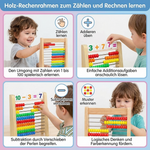 Zählrahmen aus Holz für das Erlernen von Rechenfähigkeiten