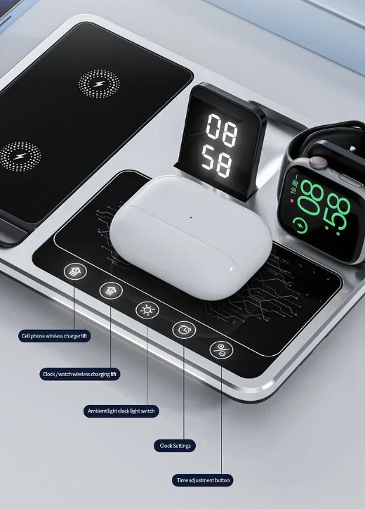 SmartCharge - 4-in-1 Wireless Charger for iPhone, Apple Watch and AirPods
