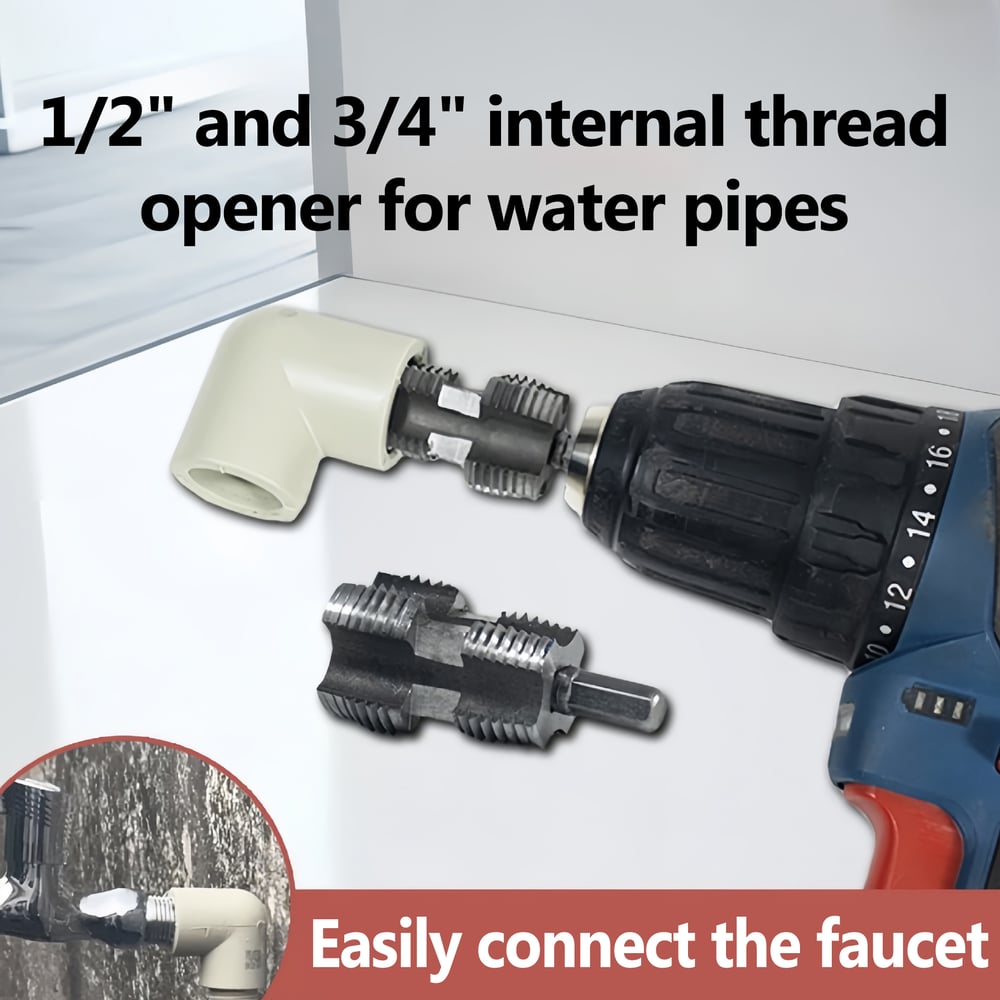 Präzises Gewindeschneider-Set für Wasserrohre – 3 Größen