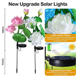 Sonnenblüten Gartenleuchte | Elegantes Lotusdesign | Wetterfest