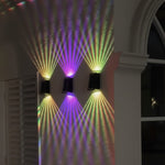 Solarbetriebene Wandlampe mit RGB und warmweiß – Drahtlos und Automatisch