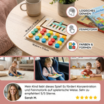 Holzsortierspiel in vier Farben – Montessori Lernspiel für Kinder