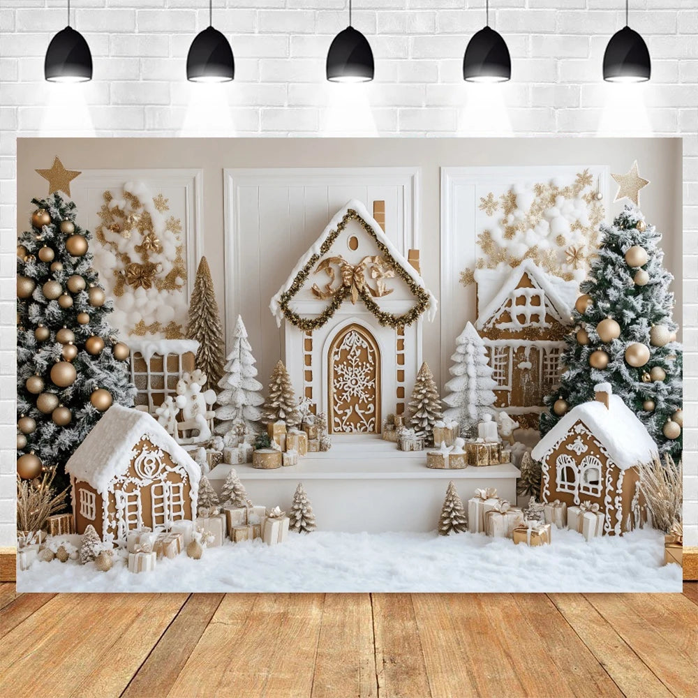 Magical Christmas Photo Background | Festive Scenery for Portraits