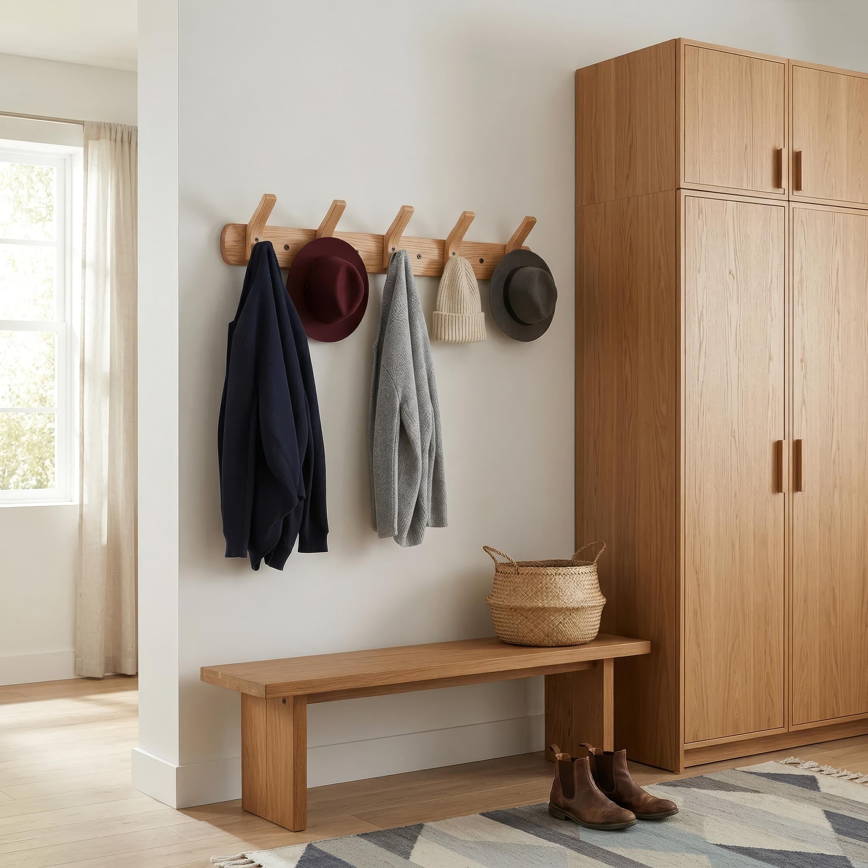 Stylish Wall Hook Coat Rack – Set of 4 for Your Storage Needs