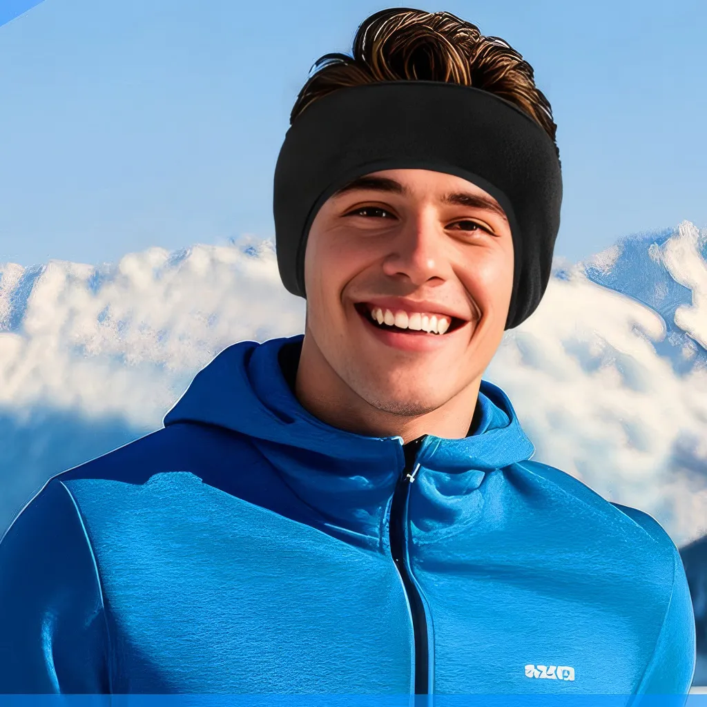Thermal Headband for Women and Men made of Fleece (Set of 2)