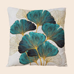 Natural Charm | Cuddly Cushion Cover with Plant Motif | 45×45 cm