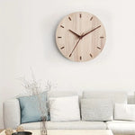 Handgefertigte Wanduhr aus Holz im skandinavischen Design – 30 cm Durchmesser