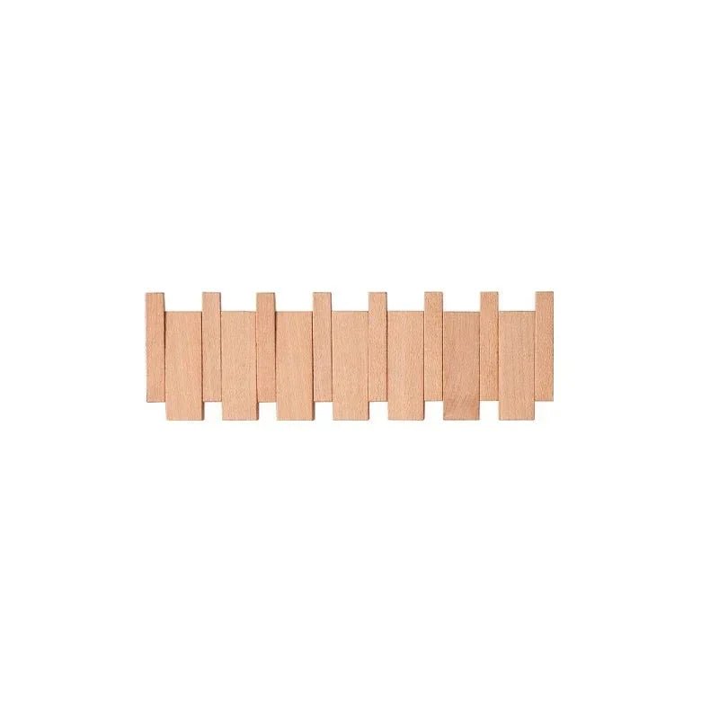 Stilvolles Holzregal mit Klapphaken für Ihren Eingangsbereich