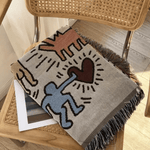 Kuschelige Gewebte Wohndecke mit kreativem Muster