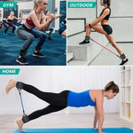 Effektive Widerstandsbänder mit Knöchelriemen für Ihr Workout