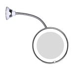 LumiView LED Magnifying Mirror | 10x Magnification | Flexible Design