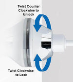 LumiView LED Magnifying Mirror | 10x Magnification | Flexible Design