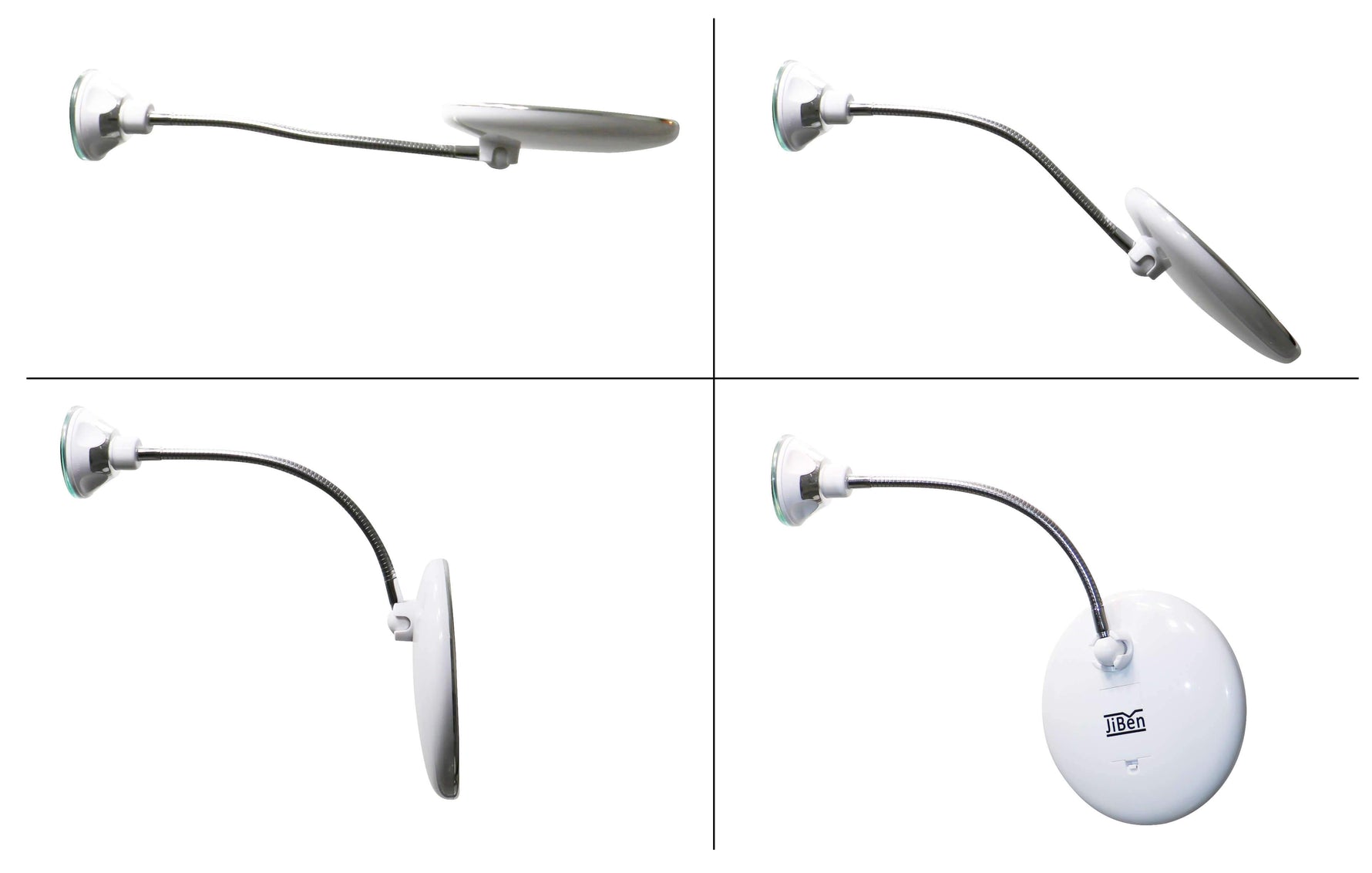 LumiView LED Magnifying Mirror | 10x Magnification | Flexible Design