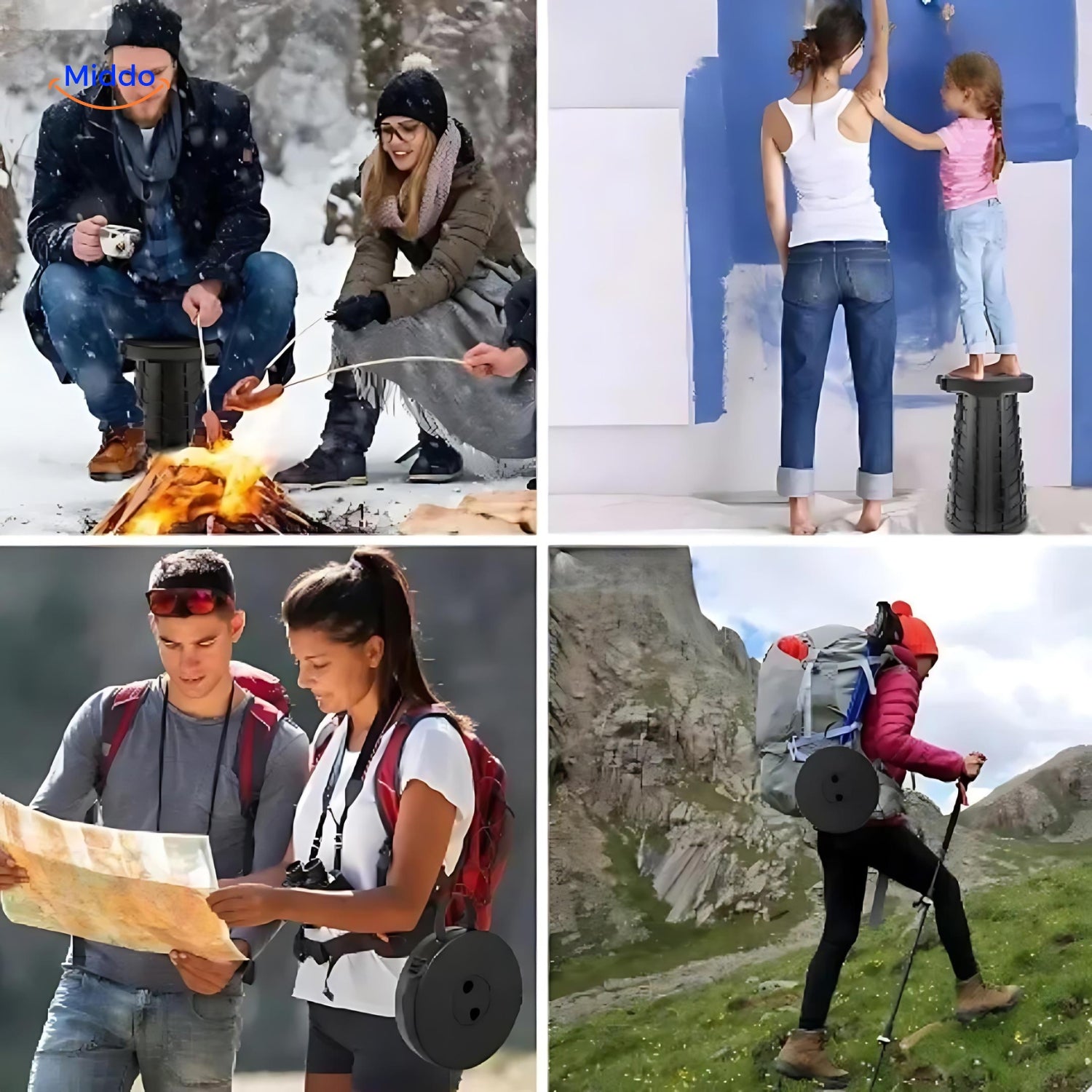 Adjustable Camping Stool | Comfortable and Portable